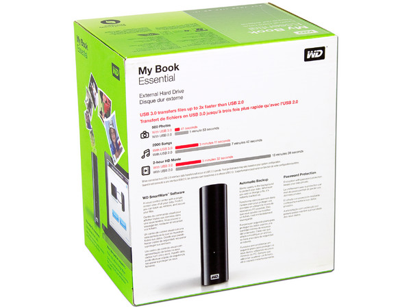 Disco Duro Externo Western Digital My Book Essential de 3 TB, USB 3.0.