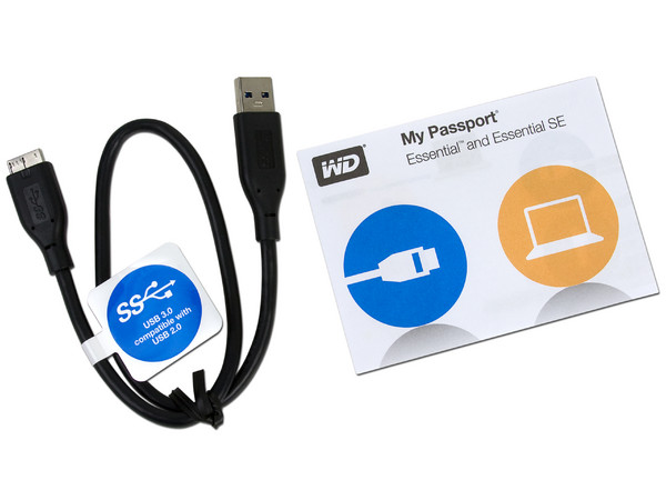 Disco Duro Portátil Western Digital My Passport Essential SE de 1 TB, USB 3.0. Color Negro