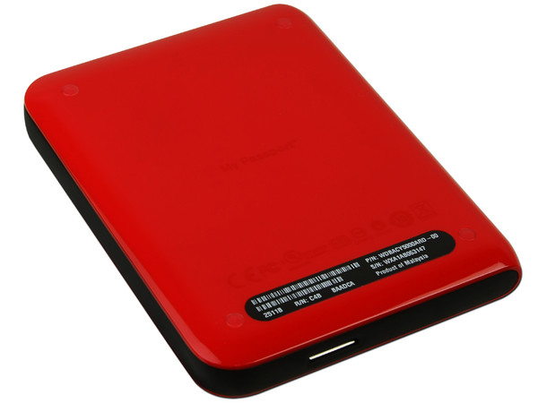 Disco Duro Portátil Western Digital My Passport Essential de 500 GB, USB 3.0. Color Rojo