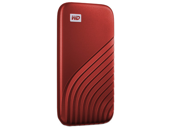 Unidad de Estado Sólido Externa Western Digital My Passport de 1TB, USB 3.2, USB-C. Color Rojo.