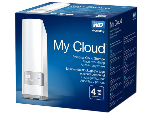Almacenamiento en la nube personal Western Digital My Cloud, 4 TB, Ethernet, USB3.0.