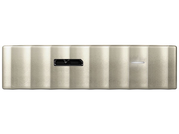 Disco Duro Portátil Western Digital My Passport Ultra de 2 TB, USB 3.0. Color blanco/dorado.