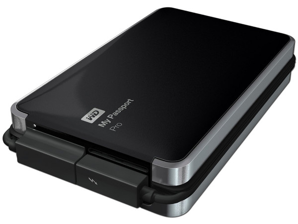 Disco Duro Externo Western Digital My Passport Pro de 2 TB, Thunderbolt para Mac.