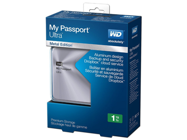 Disco Duro Portátil Western Digital My Passport Ultra de 1 TB, USB 3.0.
