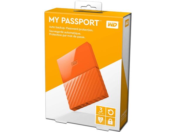 Disco Duro Externo Western Digital My Passport de 3 TB, USB 3.0.