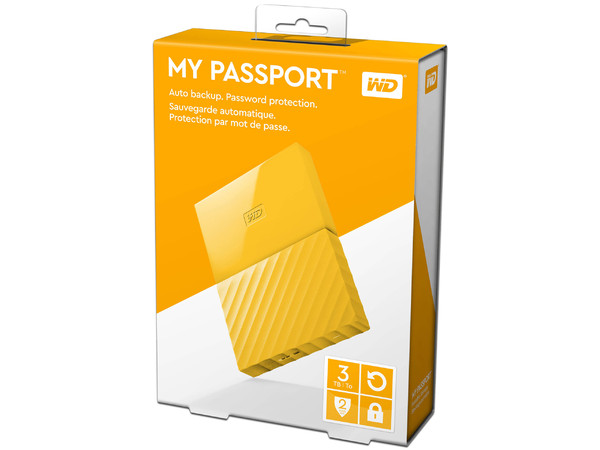 Disco Duro Externo Western Digital My Passport de 3 TB, USB 3.0.