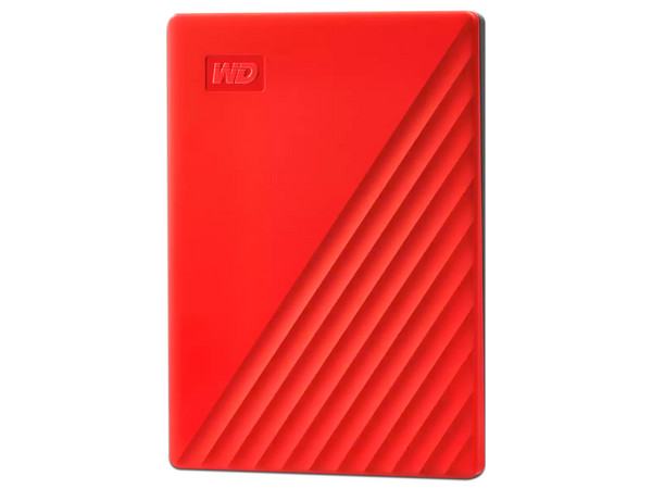 Disco Duro Portátil Western Digital My Passport de 1 TB, USB 3.0, Color Rojo.