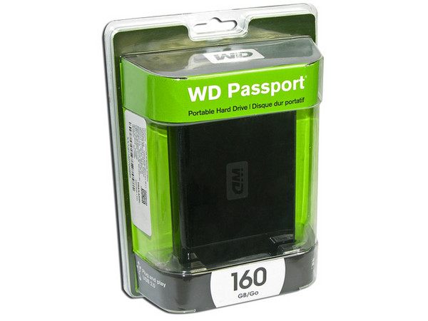 Disco Duro Externo Western Digital Passport de 160 GB, 5400 RPM, USB 2.0