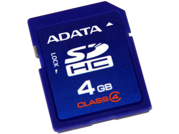 Memoria ADATA SDHC de 4 GB Clase 4.