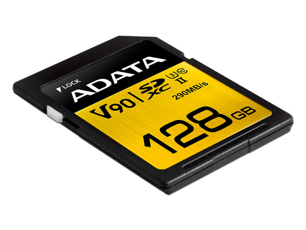 Memoria ADATA ONE V90 SDXC UHS-II U3 de 128 GB, Clase 10.