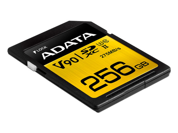 Memoria ADATA ONE V90 SDXC UHS-II U3 de 256 GB, Clase 10.