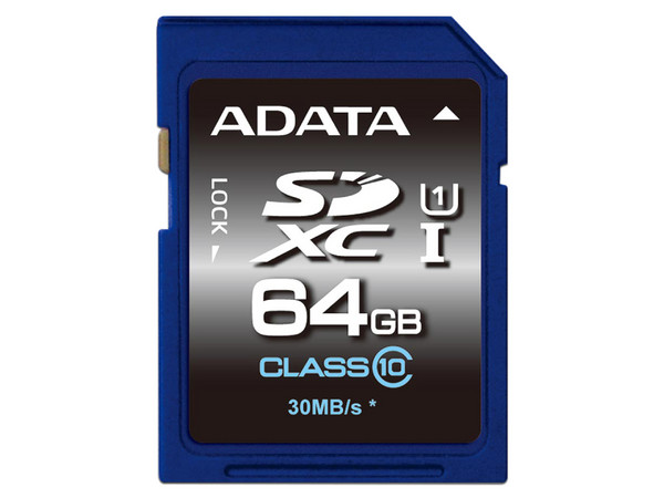 Memoria ADATA Premier Pro SDXC UHS-I U1 de 64 GB.