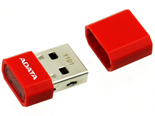 Memoria ADATA microSDHC Clase 4 de 4GB , incluye micro lector USB color rojo