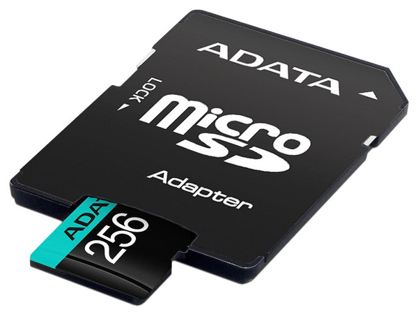 Memoria ADATA Premier Pro MicroSDXC UHS-1 de 256 GB, Clase 10, incluye adaptador SD.