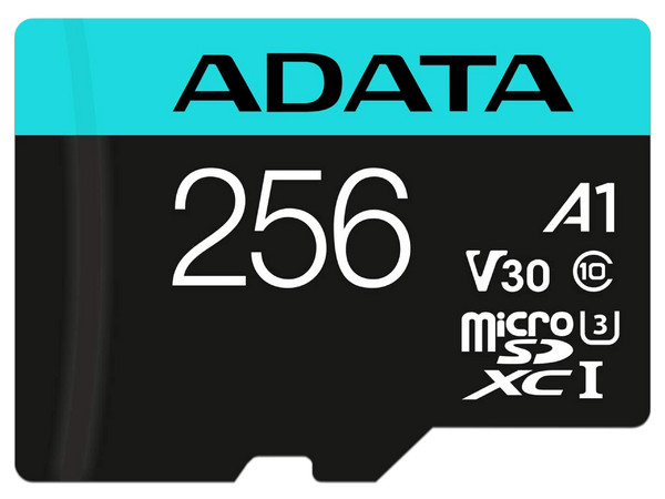 Memoria ADATA Premier Pro MicroSDXC UHS-1 de 256 GB, Clase 10, incluye adaptador SD.
