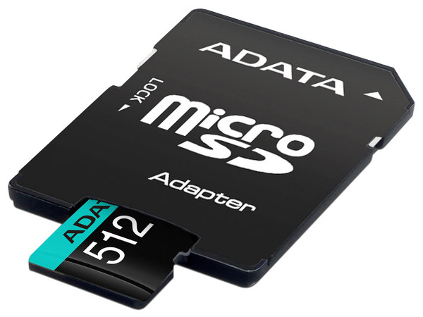 Memoria ADATA Premier Pro microSDXC UHS-I U3 de 512 GB, clase 10, incluye adaptador SD.