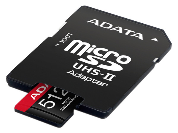 Memoria Adata Micro SDXC de 512 GB, Clase 10, incluye adaptador SD.