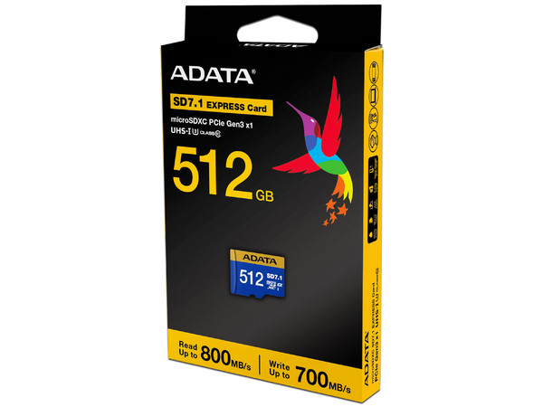 Memoria MicroSDXC SD7.1 Express Adata Premier Extreme 512GB, 800MB/s lectura, 700MB/s escritura. Compatible con Nintendo Switch 2
