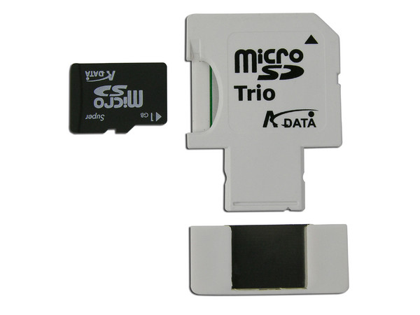 ADATA Super 3 en 1 Memoria MicroSD de 1GB, Memoria SD y Memoria USB
