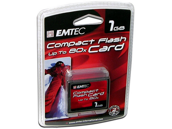 Memoria Emtec Compact Flash de 1GB