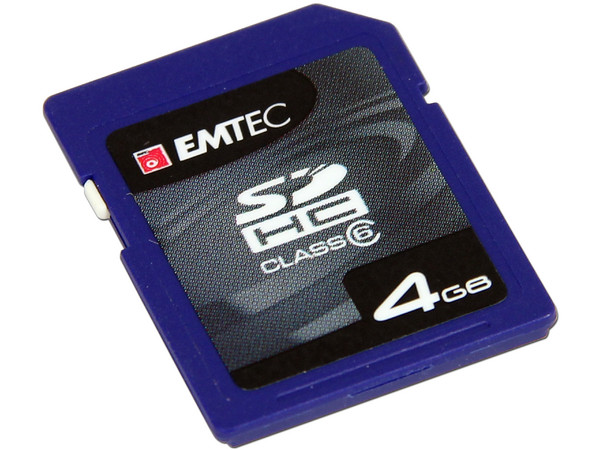 Memoria Emtec SDHC de 4GB Clase 6