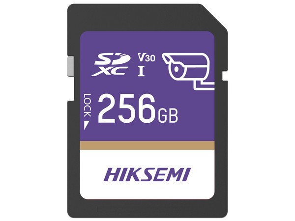 Memoria SD Hiksemi HS-SD-P10/256G, Clase 10 U3 V30, 256 GB, Especializada para Videovigilancia.