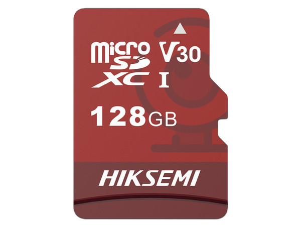 Memoria Hiksemi MicroSDXC UHS-l de 128 GB, Especializada Para Videovigilancia, Clase 10.