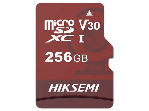 Memoria Hiksemi MicroSDXC UHS-l de 256 GB, Especializada Para Videovigilancia, Clase 10.
