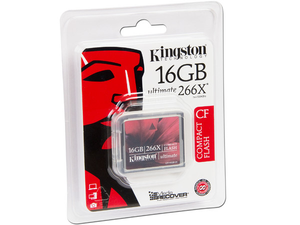 Memoria Kingston Compact Flash de 16GB Ultimate 266X.