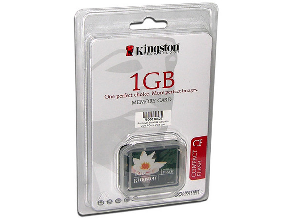 Memoria Kingston de 1GB Compact Flash (CF)