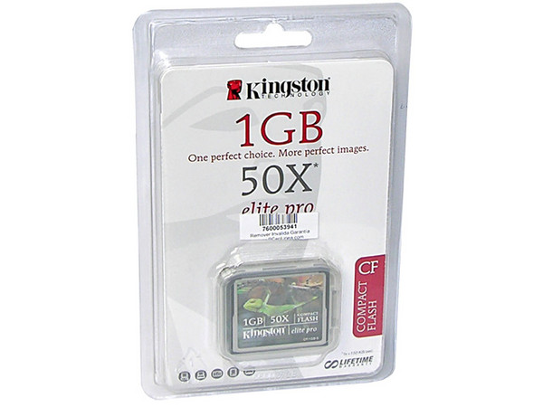 Memoria Kingston Elite Pro Compact Flash 50x de 1GB