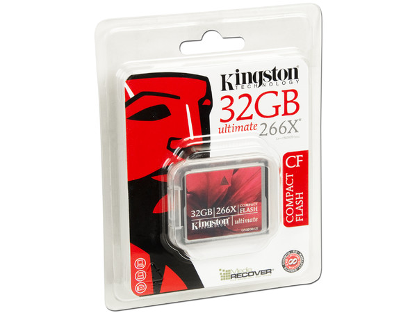Memoria Kingston Compact Flash de 32 GB Ultimate 266X.