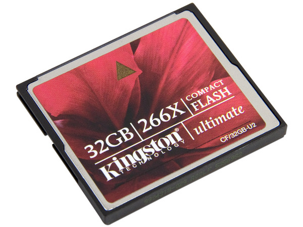 Memoria Kingston Compact Flash de 32 GB Ultimate 266X.