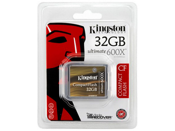 Memoria Kingston Compact Flash de 32GB Ultimate 600X