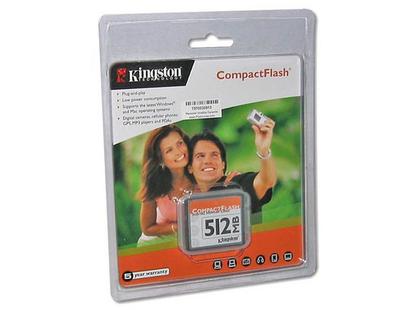Memoria Kingston de 512MB Compact Flash (CF)