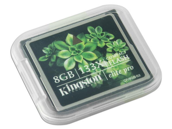 Memoria Kingston Compact Flash de 8GB Elite Pro 133X