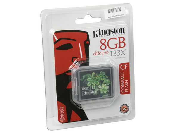 Memoria Kingston Compact Flash de 8GB Elite Pro 133X