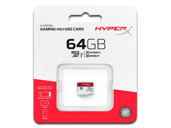 Memoria Kingston MicroSD de 64 GB, clase 10, para Nintendo Switch.