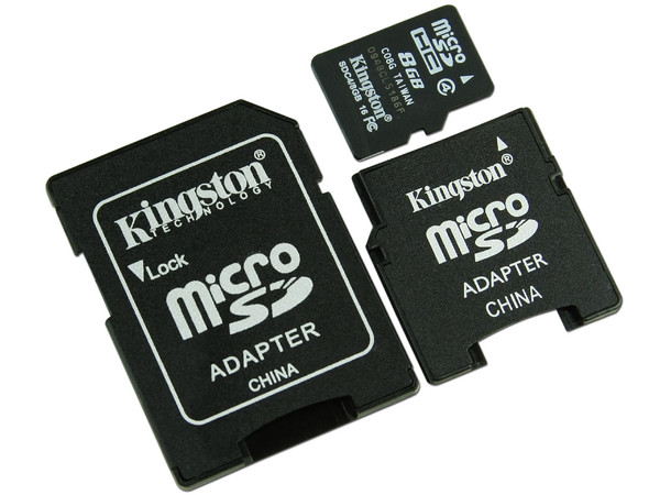Lector de tarjetas MicroSDHC USB 2.0. Incluye Memoria MicroSDHC de 8GB y Adaptadores