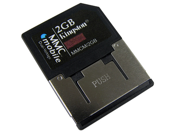Memoria Kingston de 2GB, MultiMediaCard mobile (MMCM) Dual Voltage 1.8V/3.3V