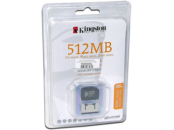 Memoria Kingston de 512MB, MultiMedia Card mobile (MMCM)