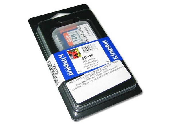 Memoria Kingston de 128MB, Secure Digital (SD)