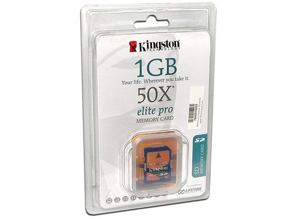 Memoria Kingston Secure Digital (SD) Elite Pro Hi-Speed 50X, 1GB
