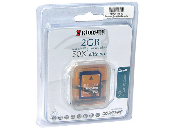 Memoria Kingston Secure Digital (SD) Elite Pro Hi-Speed 50X, 2GB