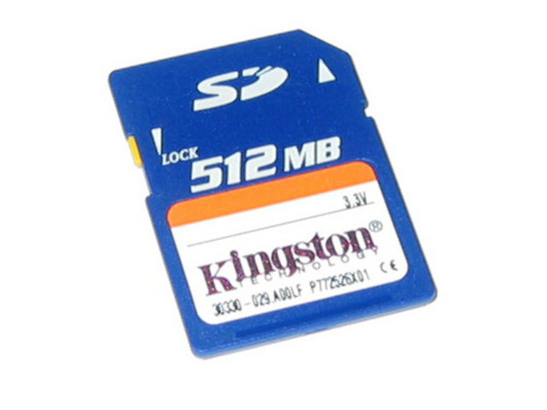Memoria Kingston de 512MB Secure Digital (SD)