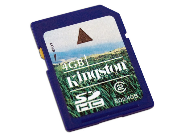 Memoria Kingston SDHC de 4 GB Clase 2