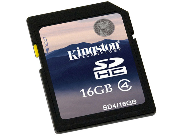 Memoria Kingston SDHC de 16 GB Clase 4
