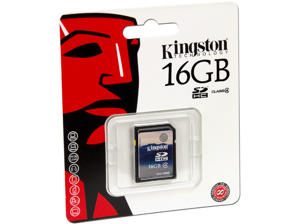 Memoria Kingston SDHC de 16 GB Clase 4