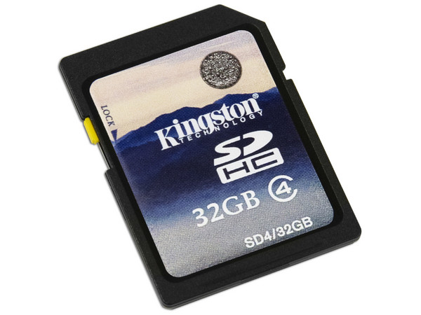 Memoria Kingston SDHC de 32 GB Clase 4