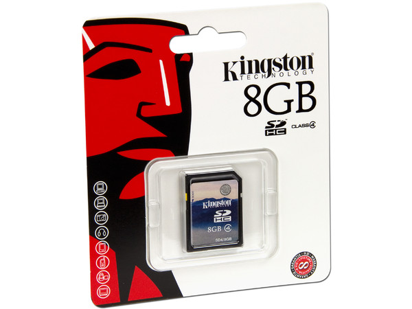 Memoria Kingston SDHC de 8 GB Clase 4